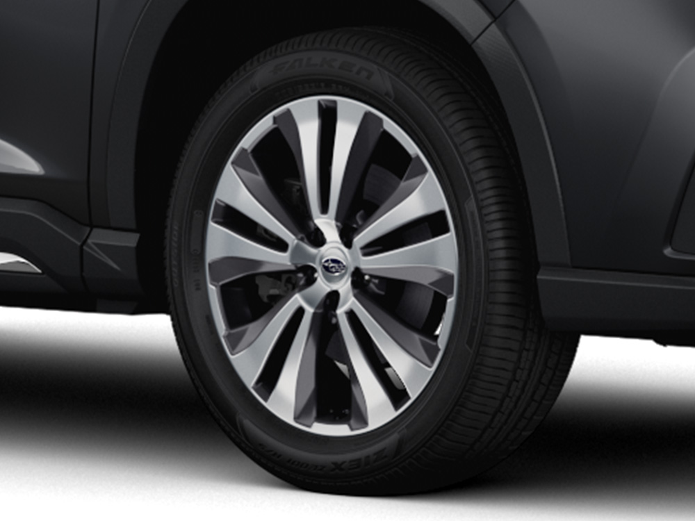 2022 Subaru Ascent 20-inch Aluminum Alloy Wheels – Machined High Gloss Finish, Split Spoke Design