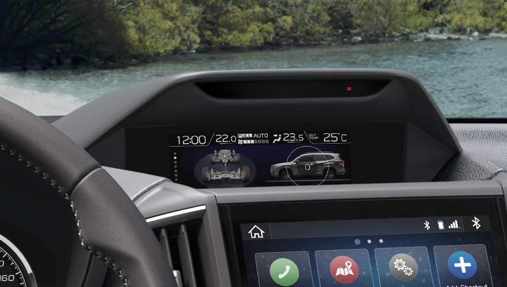 2023 Forester Touring – Premier trims 6.3-inch multi-function colour display.