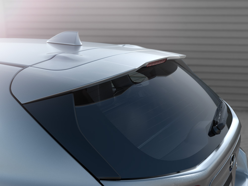 2023 Subaru Impreza Roofline Rear Spoiler with Integrated Brake Light (5-door)
