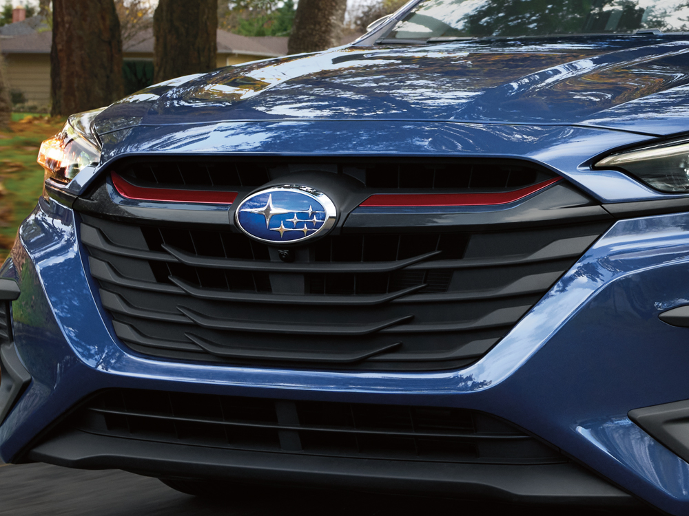 Closeup of 2023 Legacy GT front hexagonal grille.