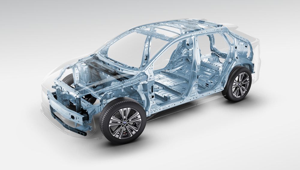 Subaru Solterra 2023 Châssis renforcé sophistiqué en forme d’arceau