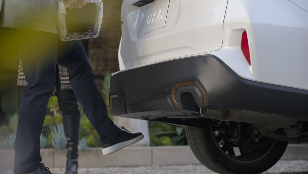 2026 Forester power liftgate hands-free kick sensor.