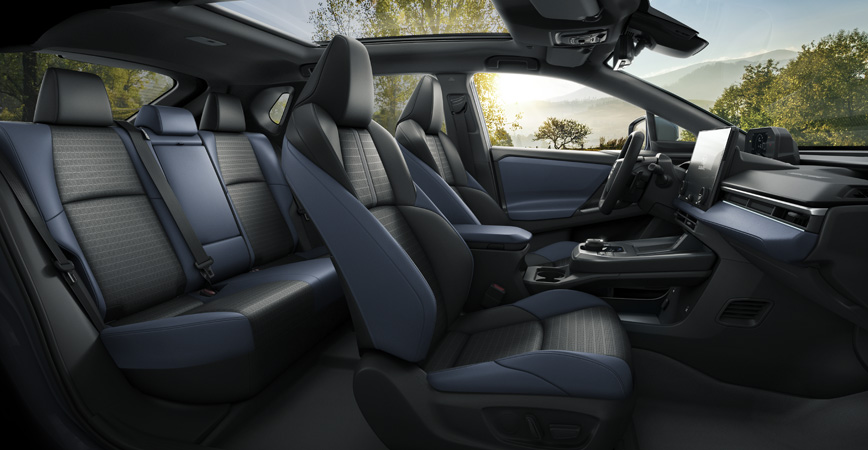 Side shot of 2026 Solterra interior.