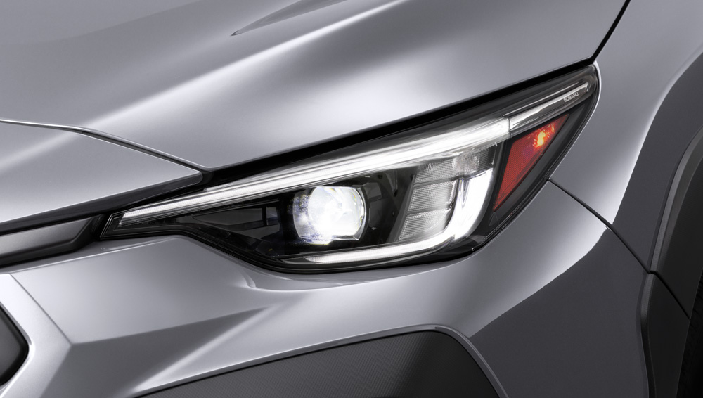 LED headlight detail on Subaru Crosstrek