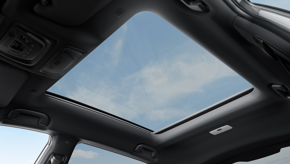 2027 Solterra panoramic glass roof.