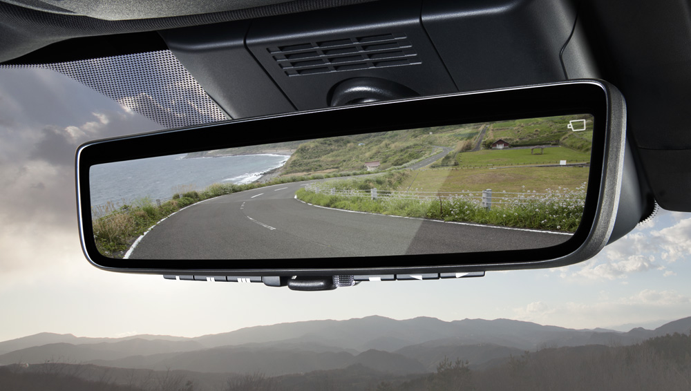 auto-dimming smart rearview mirror with Homelink®.